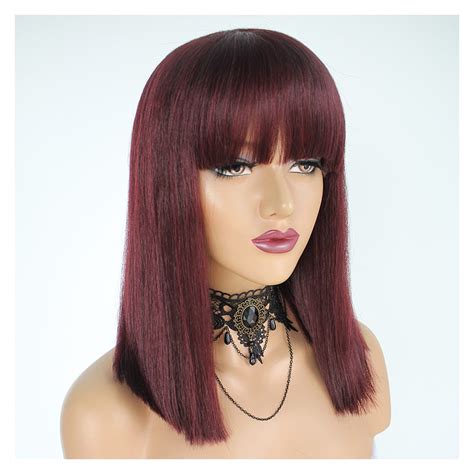 wig red long|medium length red wig.